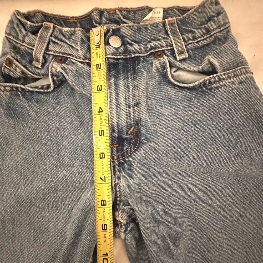 Levi's 550 Denim Shorts Boys 9  Excellent Vintage Relaxed Fit Slim Cut Off Retro